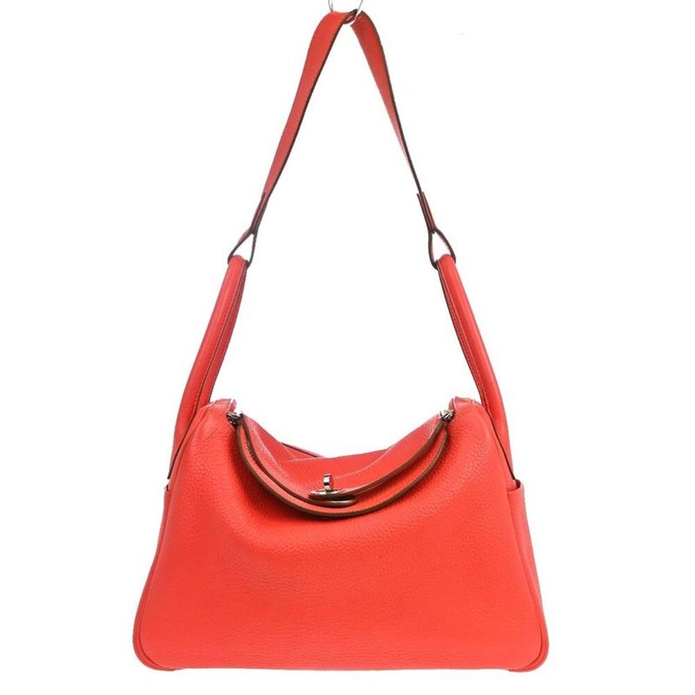 Hermes Lindy Clemence Red Leather Shoulder Bag Bag